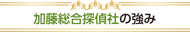 加藤総合探偵社の強み